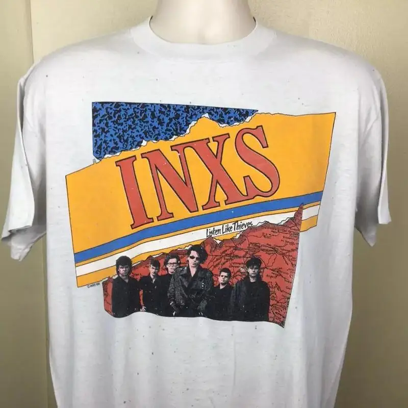 

1985 INXS Listen Like Thieves Concert 1 Sided T Shirt Full Size S 5XL