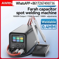 AWithZ UF20B Farad Capacitor Spot Welding Machine 18650 Lithium B-at-tery DIY Nickel Sheet Spot Welding Machine