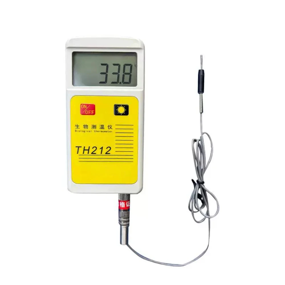 TH212 Biological Thermometer – Animal Temperature Measurement Tool for Labs (Rectal/Probe)