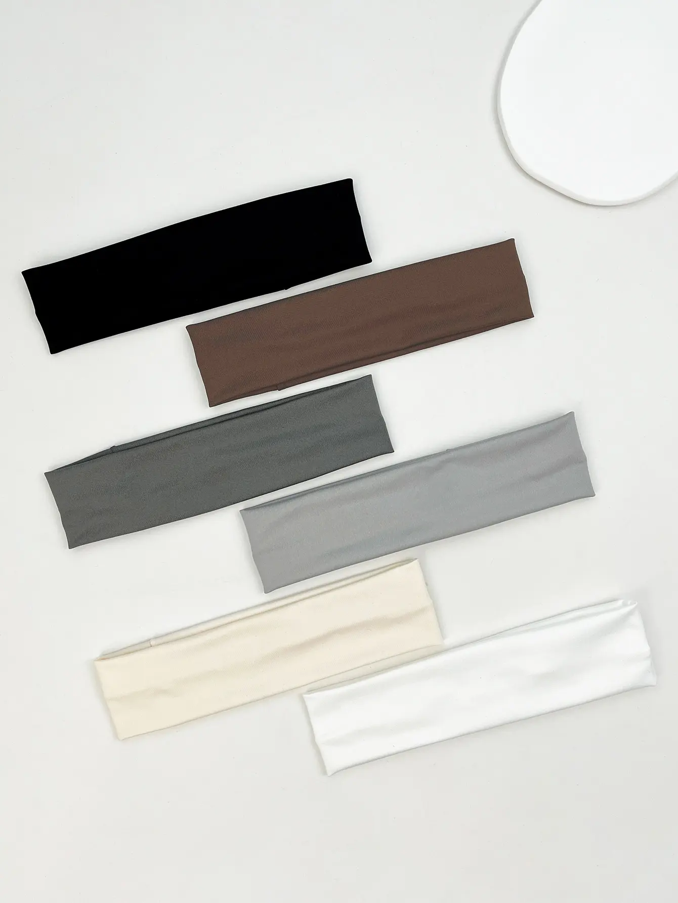 

6pcs Fashion Sports Headbands For Women Fitness Running Yoga Solid Color Elastic Hairbands Stretch Makeup Hair Accessories
