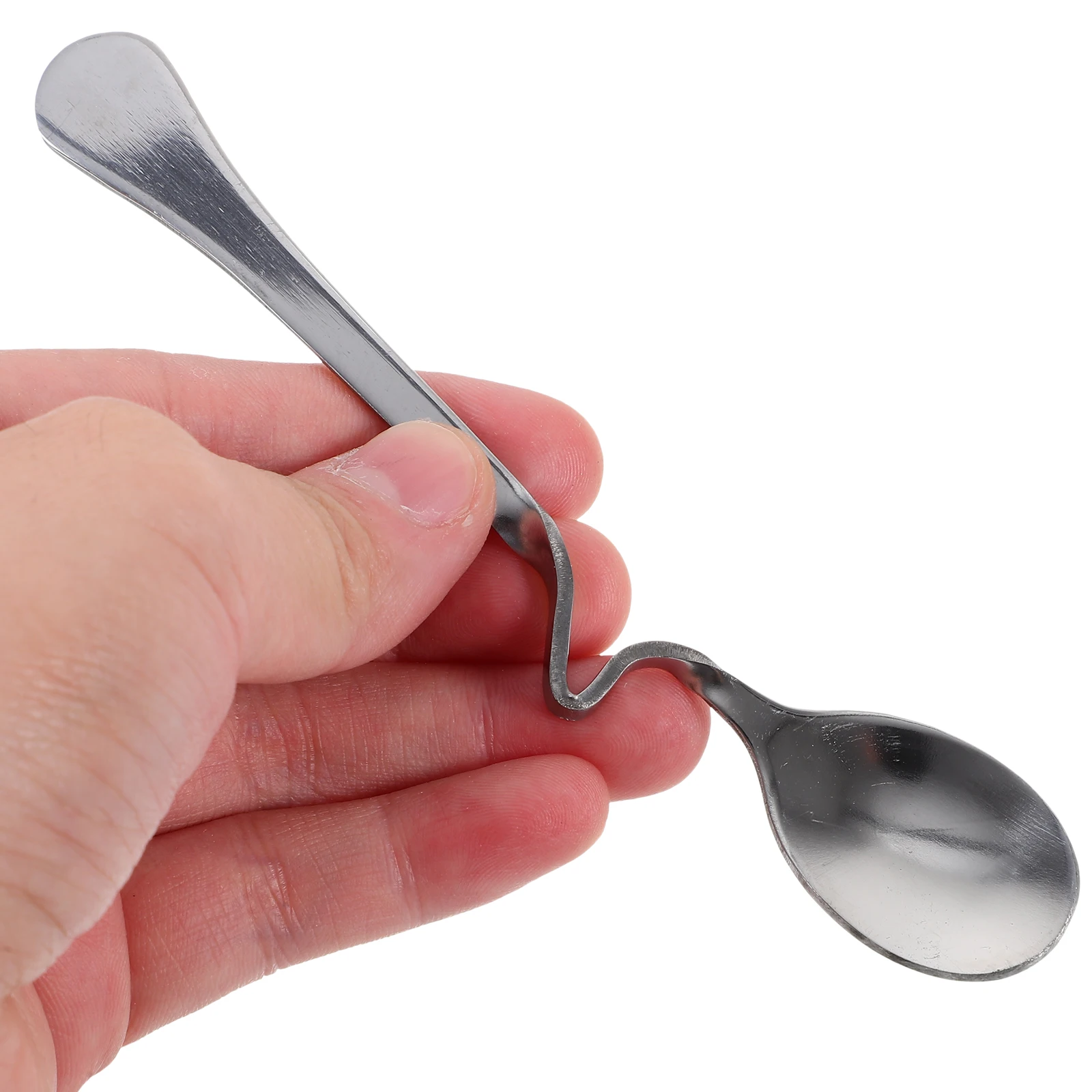 

6 Pcs Curved Handle Spoon Coffee Mixing Spoons Stirrer Honey Stainless Steel Stirring
