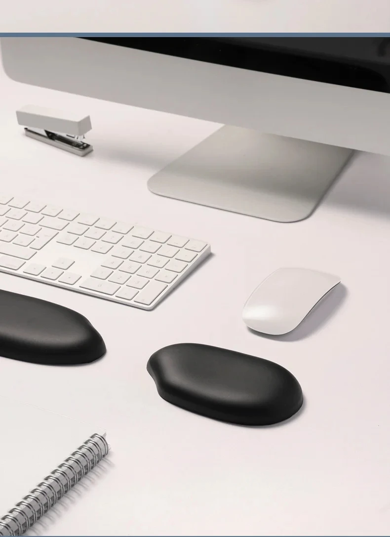 Silikon-Handgelenkauflage, Mauspad, Tastaturunterstützung, ergonomische Schreibtischunterlage für Büro und Gaming, 5 Farben, verschiedene Ausführungen – Detail 7