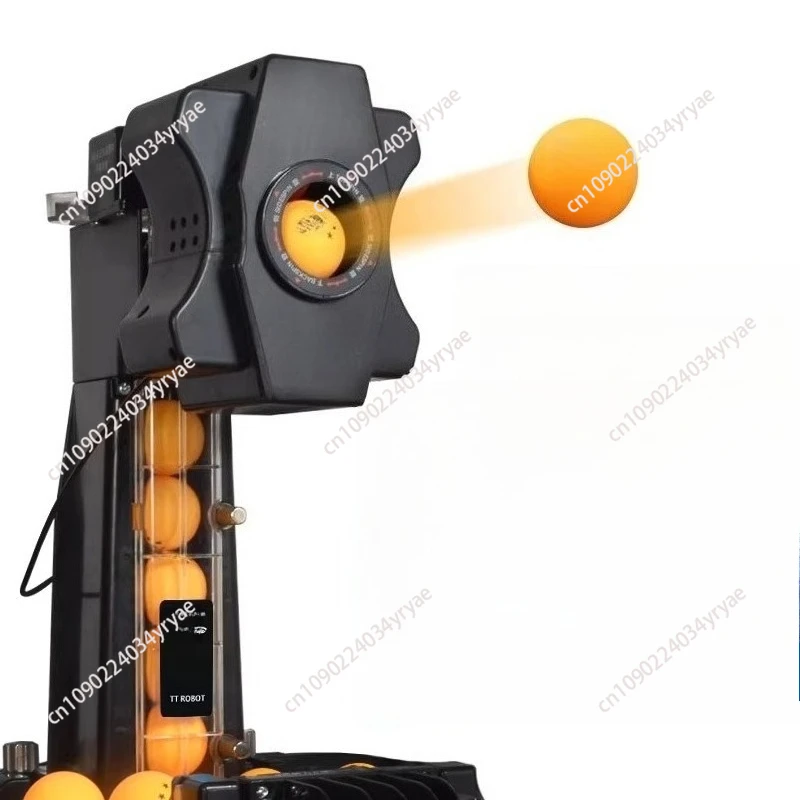 

Table Tennis Automatic Ball Machine Home Use Looping Ball Training Device with Integrated Net and Ball Collection Net