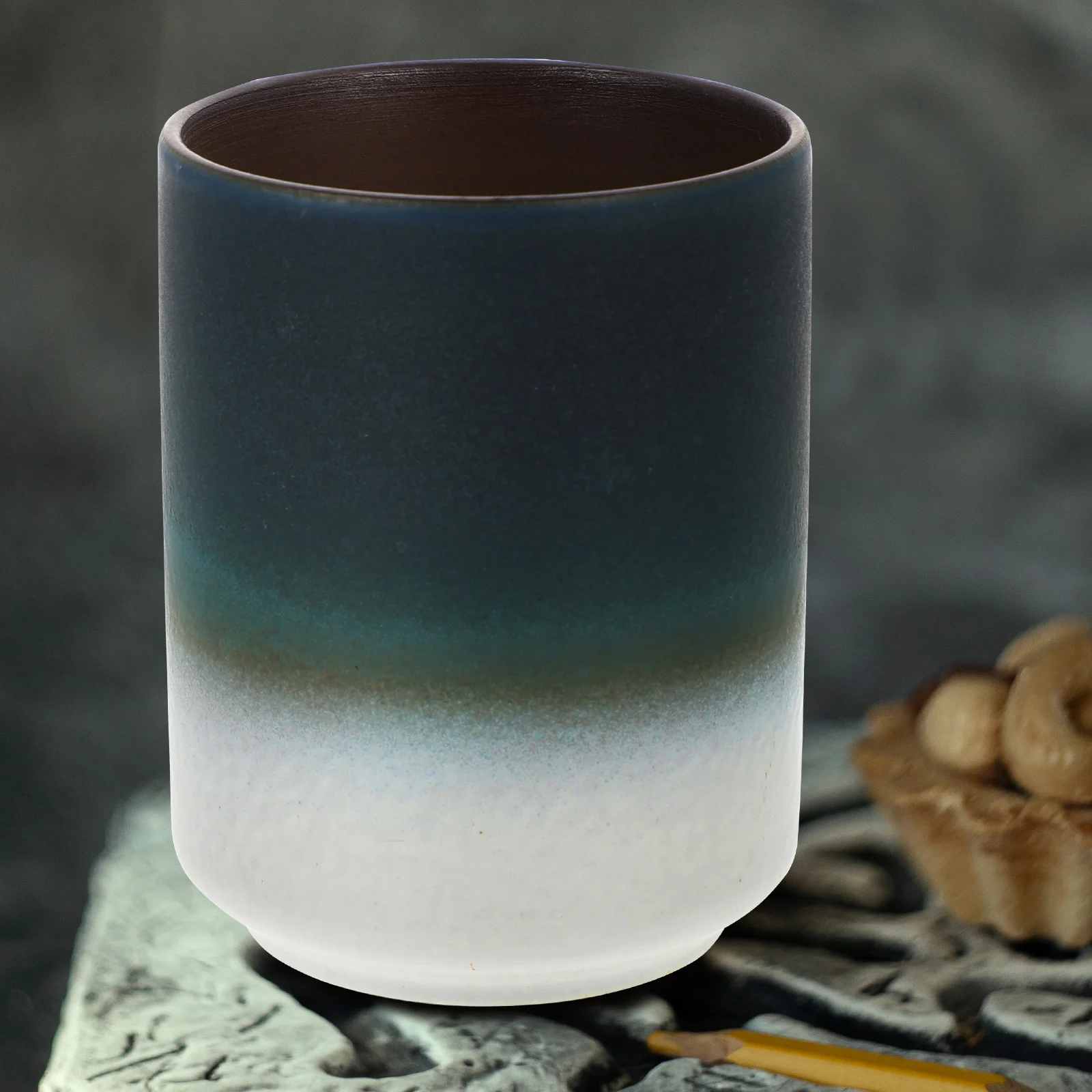 

Ceramic Vintage Tea Cup Japanese Style Small Retro Design Resistant Mug for Home Office Tea Room Decorative Use