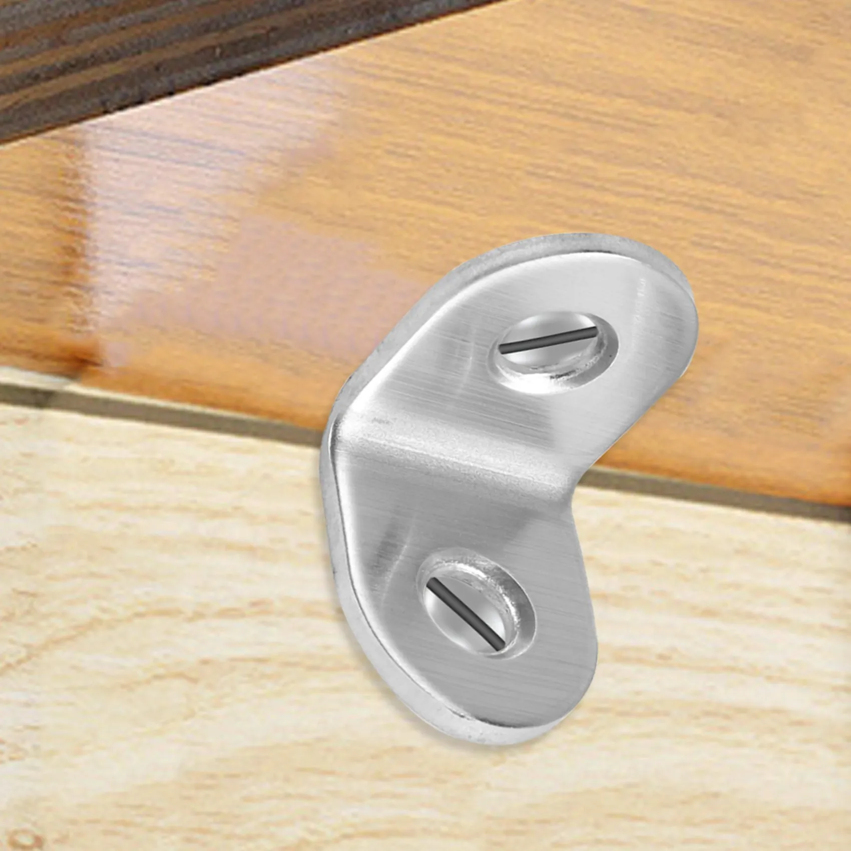 New Shown-20 Pcs Stainless Steel L Bracket Corner Brace Joint Right Angle Bracket Fastener L Shaped Corner Fastener Joints Brack