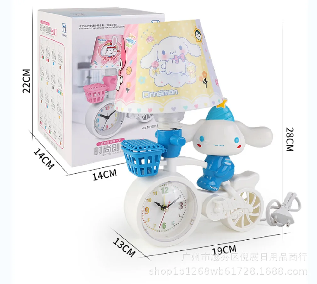 Cinnamoroll Decorative Lights Kt Cat Kawaii Sanrios Anime Cartoonbedroom Sleep Night Light Nanny Breastfeeding Lamp Alarm Clock