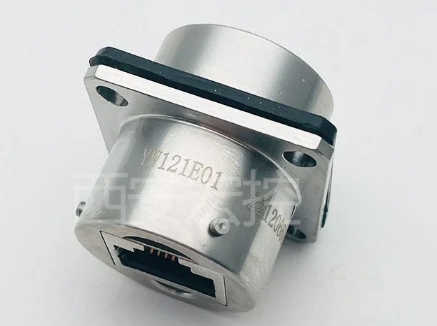 Single bayonet flange socket YW series environmental resistant high-speed network circular electrical connector aviation plug