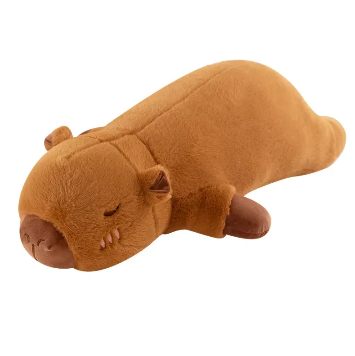 Peluche Capybara Géante 60cm Kawaii – Oreiller Corporel Doux Pour Enfant Et Adulte, Cadeau Anniversaire Noël
