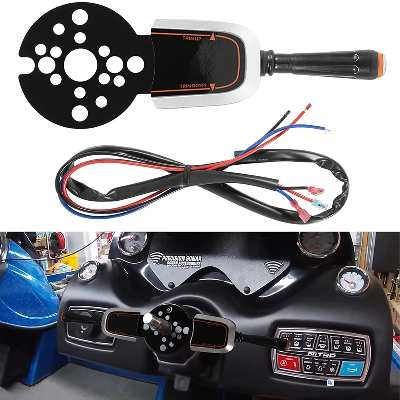 PT1000-1P/2P Bezel Control Switch, Blinker Trim Control System Single Function for Seastar Hydraulic, Cable and Tilt Steering