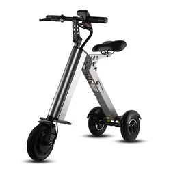 K7S forma semplice Mini E-Bike Scooter elettrico pieghevole a tre ruote per bicicletta elettrica intelligente per adulti 250W 36V 7.8Ah