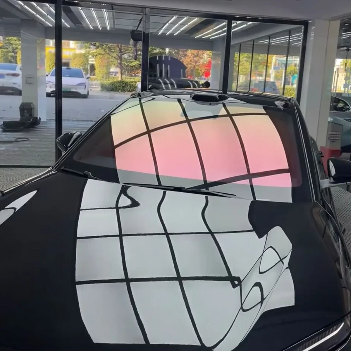 Iridescent Red Phantom Chameleon Car Window Film Source Factory Color Shift Decorative Anti UV Solar Windshield Tint