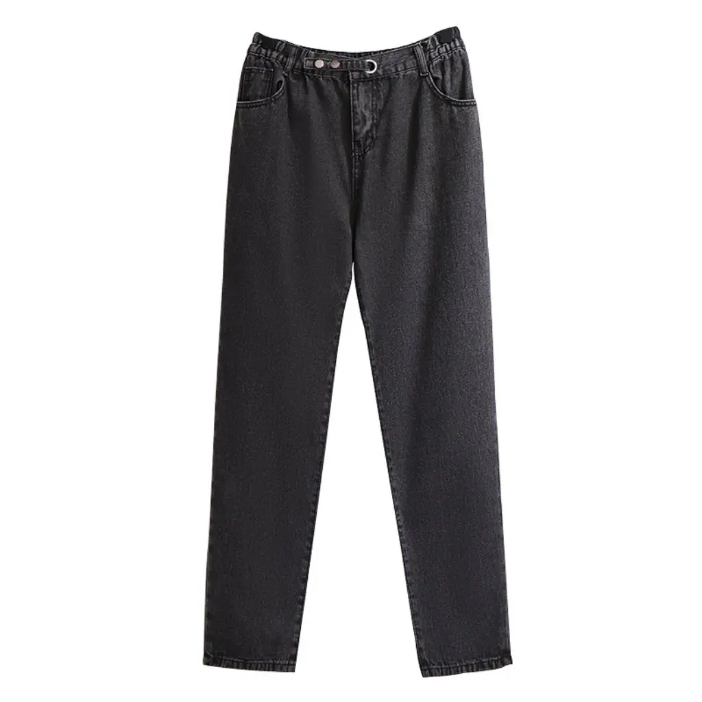 Large Size Women's Fat Girl 300 Jin Korean Fashion Loose Slim Wide Leg Jeans Dad Pants Spring New Style