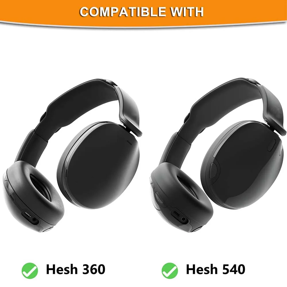 Earphone Pads for Skullcandy Hesh 540 360 Replacement Earpads Mesh Cloth Memory Covers Sponge