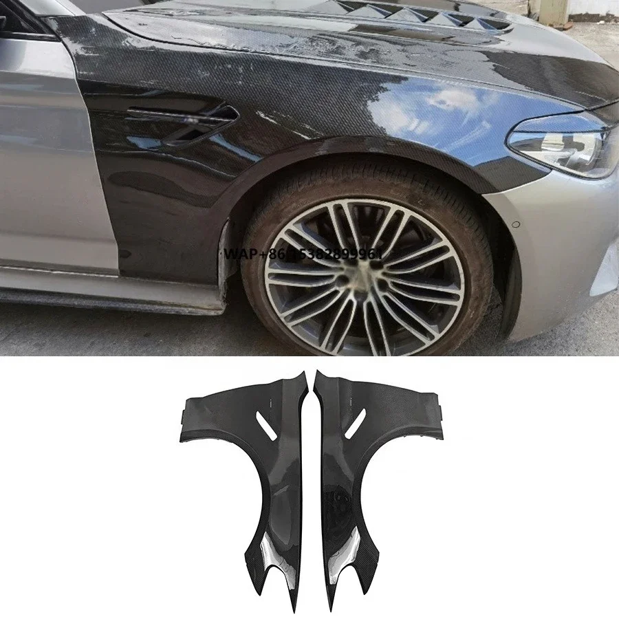 High Quality Carbon Fiber Side Fender for 5 Series F90 M5 G30 G38 Front Bumper Vents Fender Wheel Arch Cover Car Body Kit