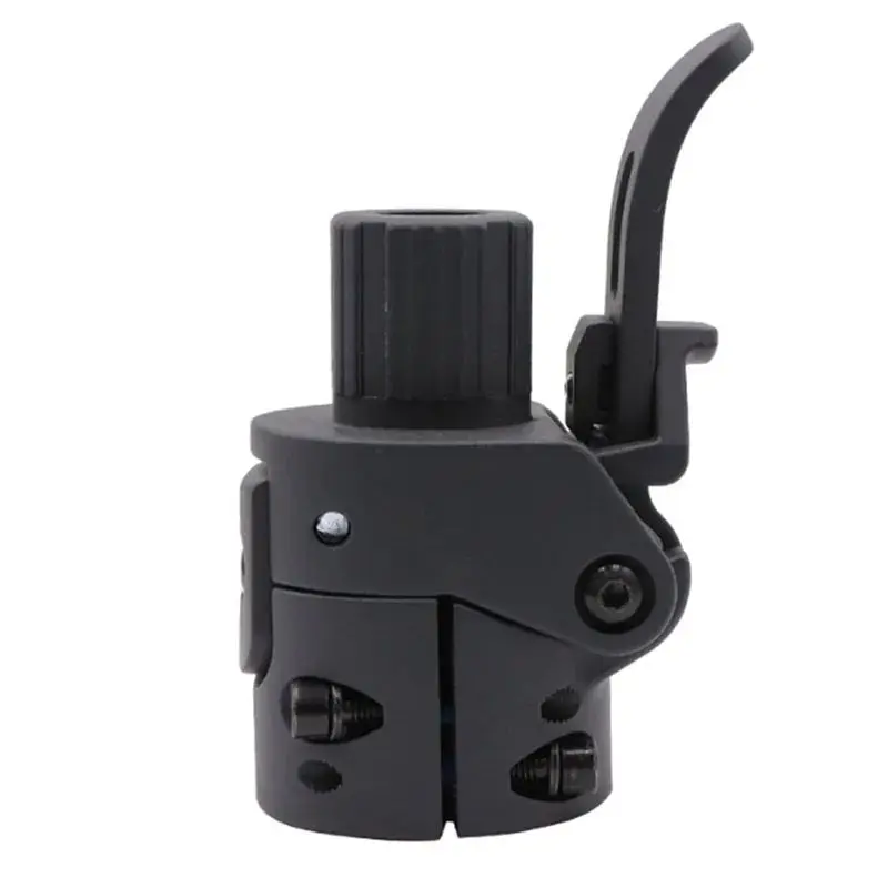 A74K Front Folding Pole Base for MI 3 Electric Scooter, Metal Folding Rod Base Hook Folder Lock Replacement Parts, Black