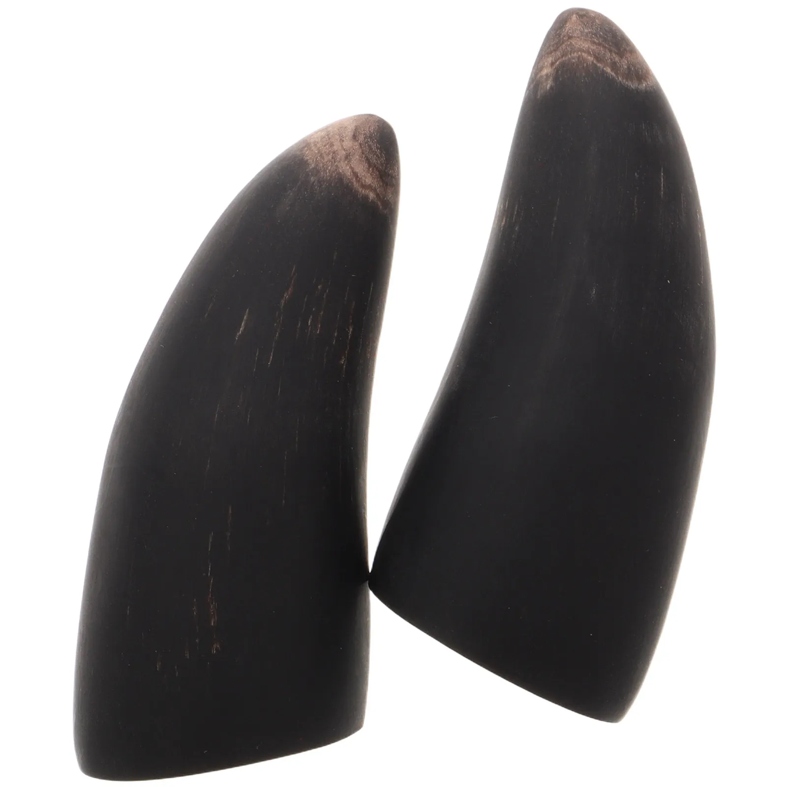 1Pair Ox Horn Divination Cup Elegant Accurate Telling Tool Unique Buddhist Spiritual Home Decor - view 5