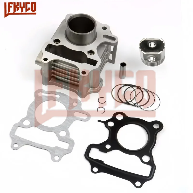 37mm Cylinder Kit Motor for SYM MIO50 Fiddle 2 Jet 4 Allo 50 Symphony SR Tonik X-Pro 50cc Awa 12100-A1A-000 4-Stroke Motoblock