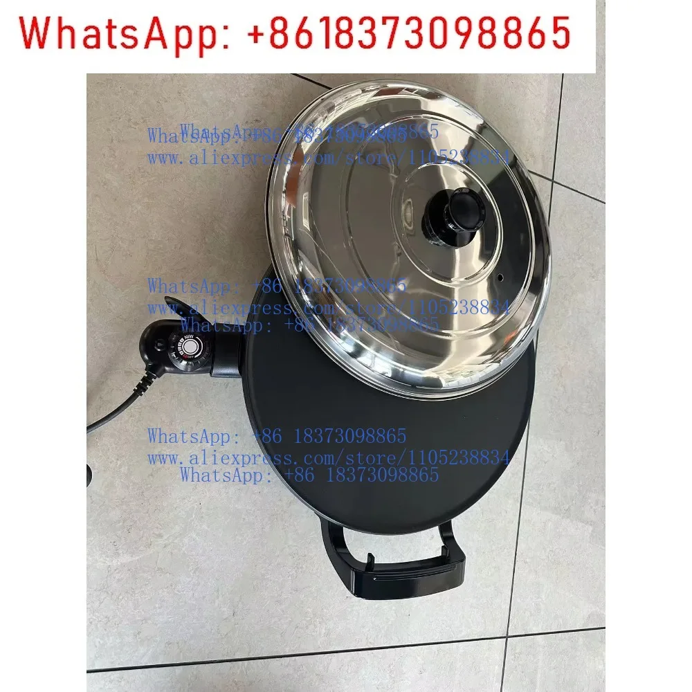 1PCS Ethiopia Injera somaian Anjero Crepe Lefse Mogogo Mitad Pancake Teff Maker 40cm 220V electric baking pan ready for shipment