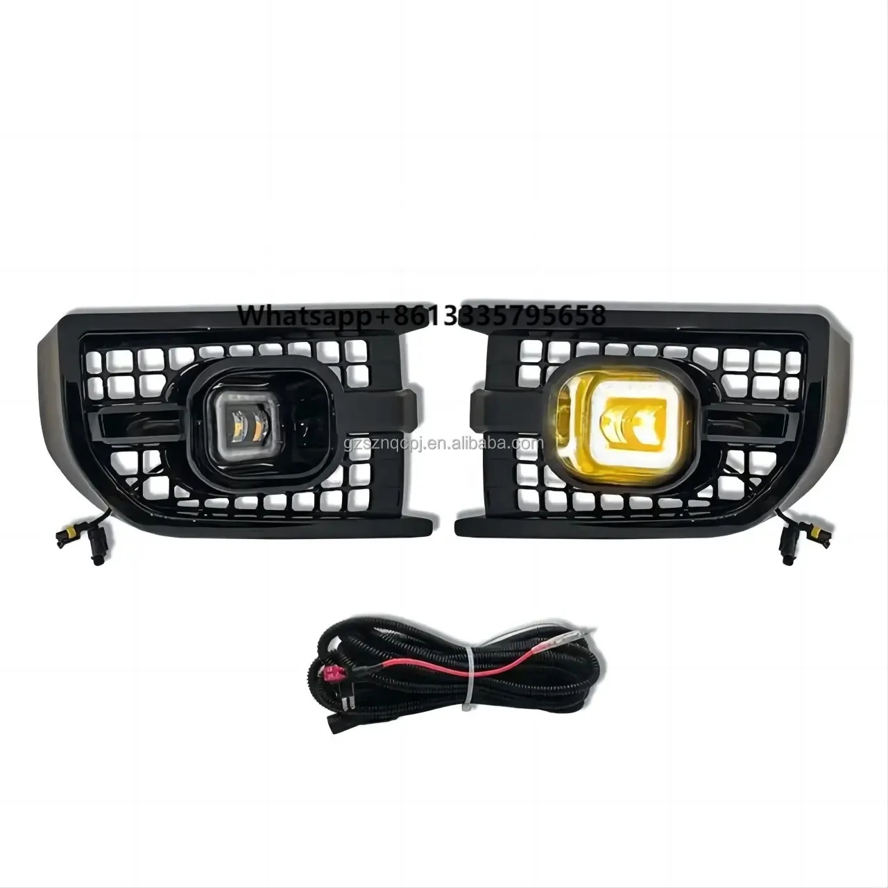 

For Land Rover Defender 2019-2025 LED Fog Lamp Front Bumper Facelift Driving Lights Daytime Running Lights Body Kit