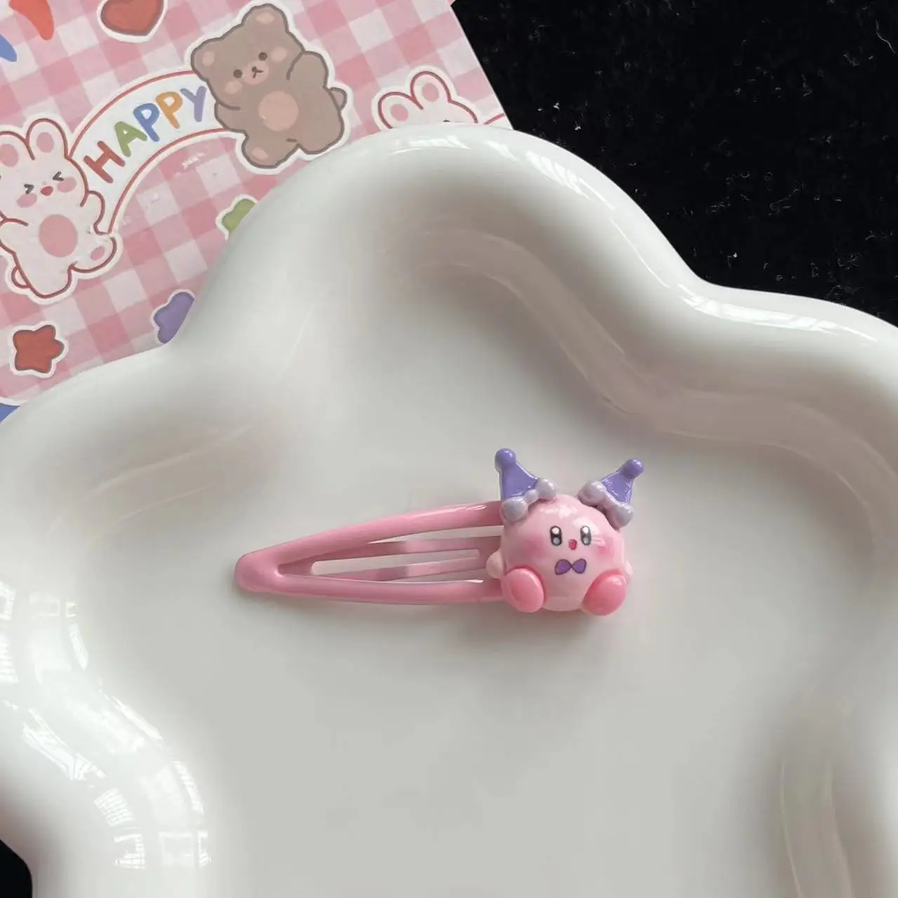 1~10pcs Cute Kirby BB Hair Clip Sweet and Lovely Girl Side Hair Clip Student Duckbill Hair Clip view 2