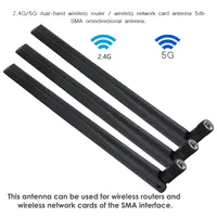 Practical Quality Antenna RP-SMA Female Router WIFi Wireless 1pc 2.4G/5G 6DBi Dual-Band For ASUS High Gain Network Card