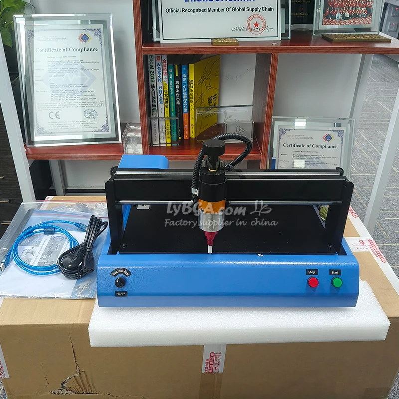 200x150mm 300x200mm Portable Smart Metal Nameplate Marking Machine Electric Stainless Steel Metal Marking Machine