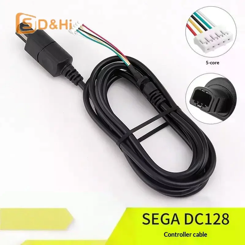 1pcCable For SEGA Dreamcast DC128 Gamepad Extentsion Cord Game Console Controller Connection Wire For Joystick Replacement Cable