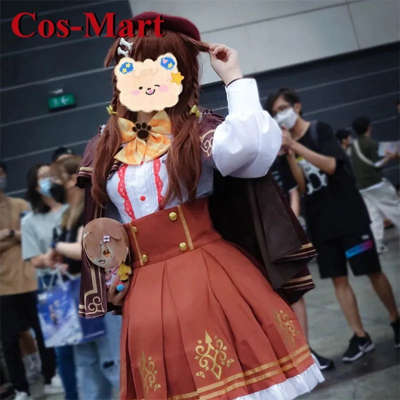 Cos-Mart Anime Vtuber Hololive Inugami Korone Cosplay Costume Super Cute Winter Dress Female Activity Party Role Play Clothing