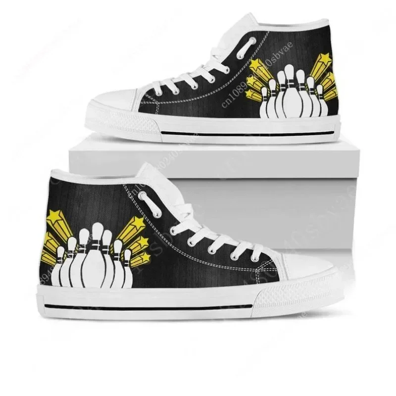 

Bowling High Top Shoes Mens Womens Teenager Sneakers Canvas High Quality Outdoor Daily Sneaker Custom Made Couple Shoe
