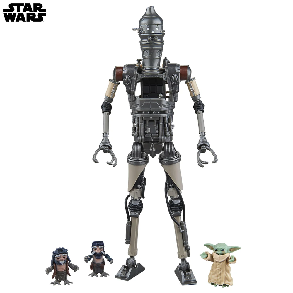 Star Wars The Black Series Ig-12 & Grogu, The Mandalorian Deluxe Collectible 6 Inch Action Figure 2-Pack