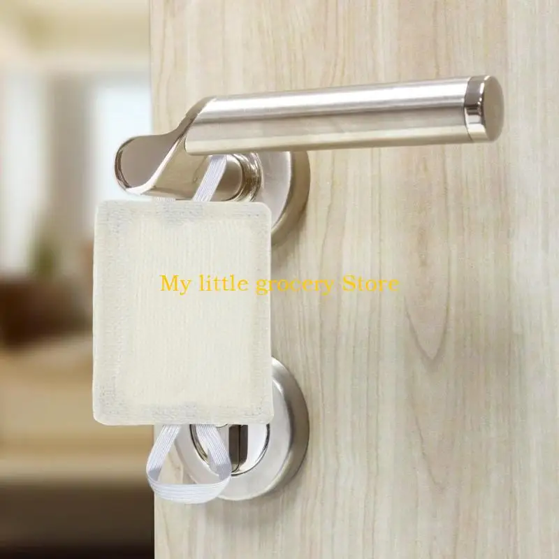 

D5BD 3Pcs Noise Reducing Door Silencers Pad Quiet Door Lock Cover Padded Door Latches Cover for Nurseries and Bedrooms