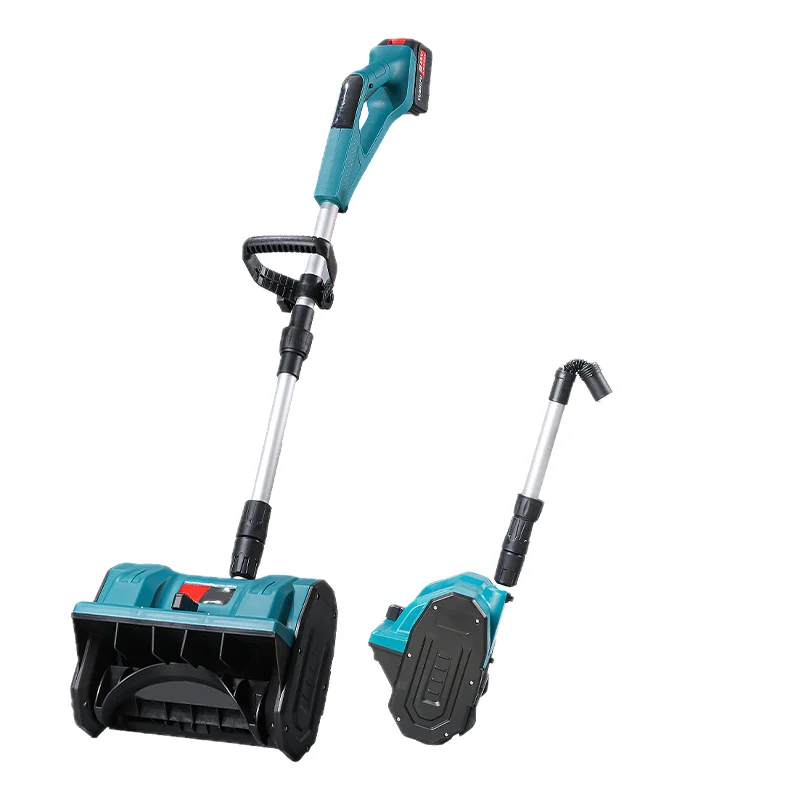 

Electric Snow Blower - Cordless Lithium Battery Powered - Lightweight PP+ Fiber - for Driveway, Park & Yard Cleaning (Blue)