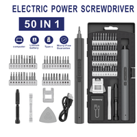 50 in 1 Electric Screwdriver Precision Repair Power Tools Set Magnetic Screw Driver Bits for Home Appliances Watch Phones