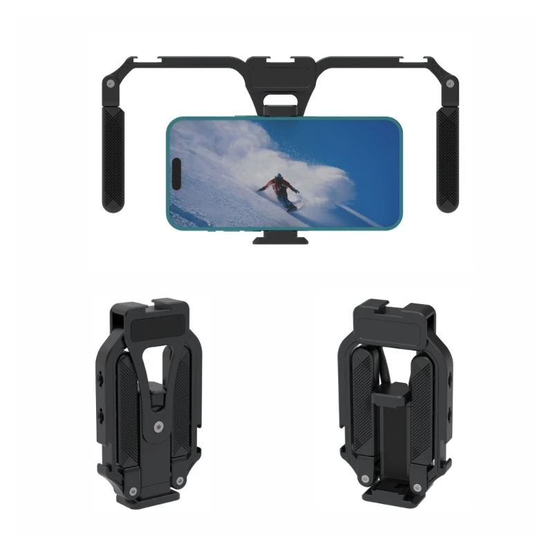アマチュア映画製作者向けの一体型三脚マウント付き金属製スマートフォン ビデオ ケージ