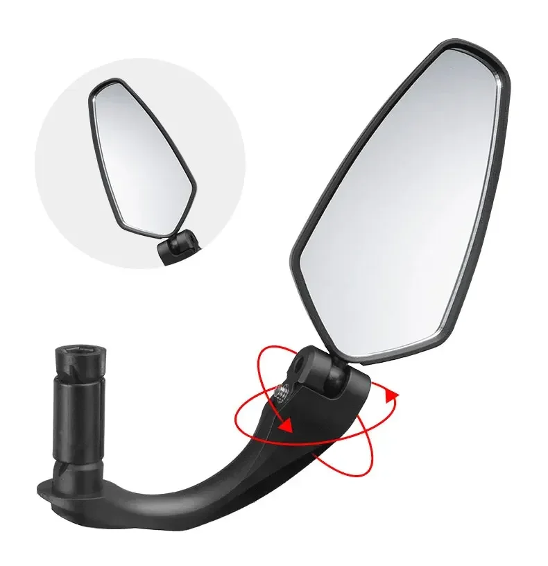 ROCKBROS 360 ° Verstellbarer Fahrradspiegel für Mountainbikes und Rennräder, HD-Klappbarer Rückspiegel für 16-22mm Innendurchmesser Lenker – Detail 9