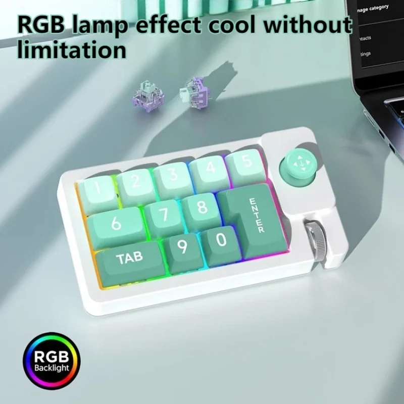 K810 Keyboard Macro Programming Full-key Anti-ghosting Game Joystick Custom Keypad 12-key RGB Multi-system Mechanical Keyboard