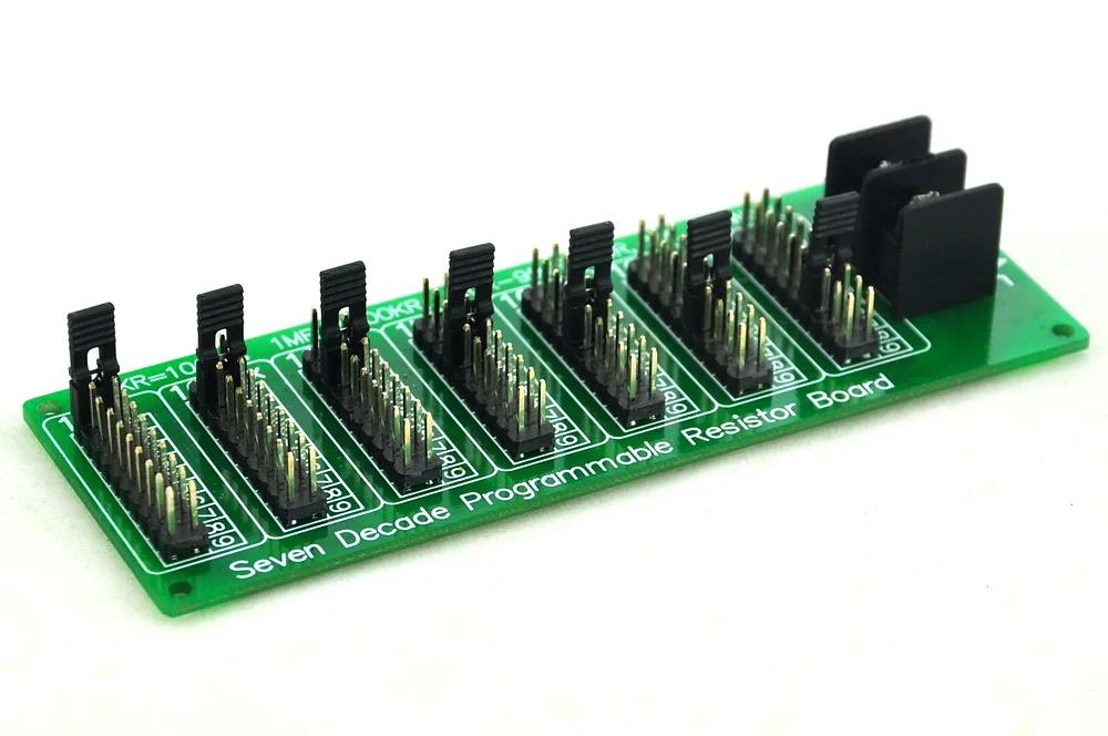 ELECTRONICS-SALON 1R - 9999999R Seven Decade Programmable Resistor Board, Step 1R, 1%, 1/2 Watt.