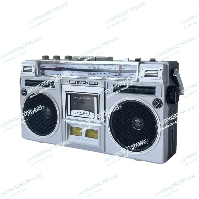 

Retro Tape Recorder Dual Speaker Stereo Era Recorder Bluetooth Playback Radio