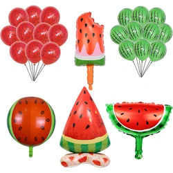 Watermelon Balloon Summer Holiday Hawaiian Fruit Party Decor Foil Ball Birthday Party Baby Shower Supplies Kids Favor Gifts