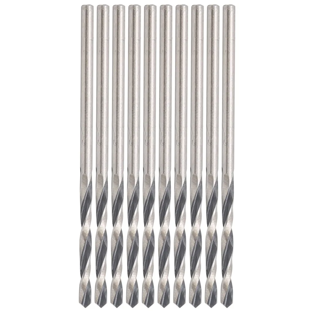 10pcs Straight Shank Twist Drill Bit Micro Size Small Size Drill Bit Set 1.80mm Diameter/1.0mm Diameter