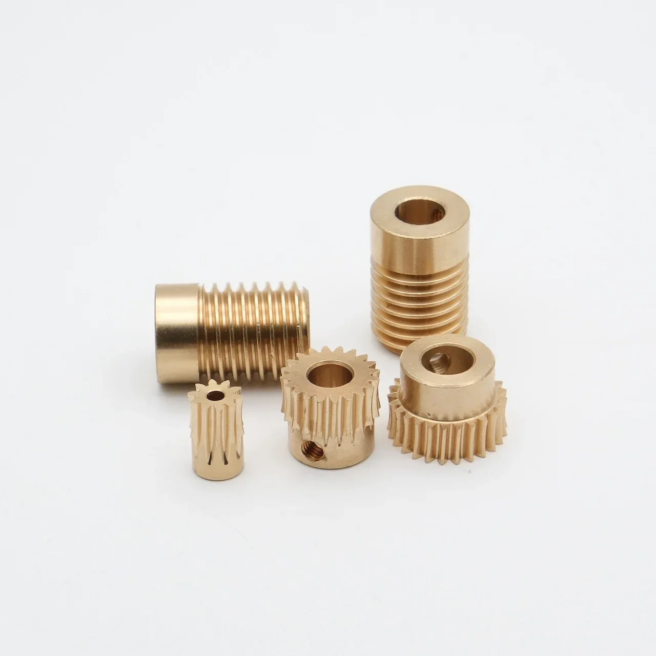 0.5M Precision Enveloping Worm Turbine Gear 1:10/15/20/25/30/40/50/60 Teeth 2/3/4/5/6mm Transmission Mechanism