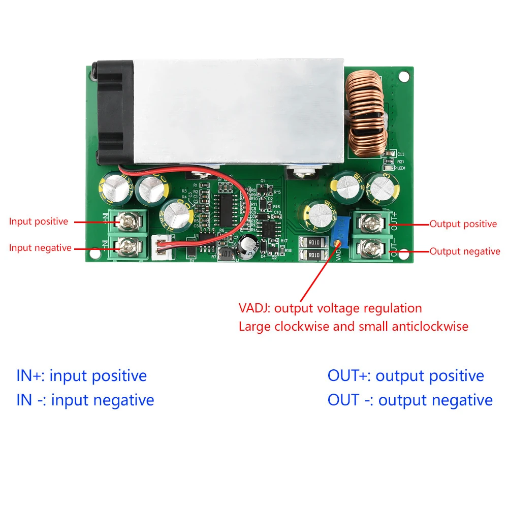 

High Power 600W 25A DC Adjustable Voltage Step-down Module 12V-75V to 5V19V21V24V48V Buck Converter Supply Module Regulator