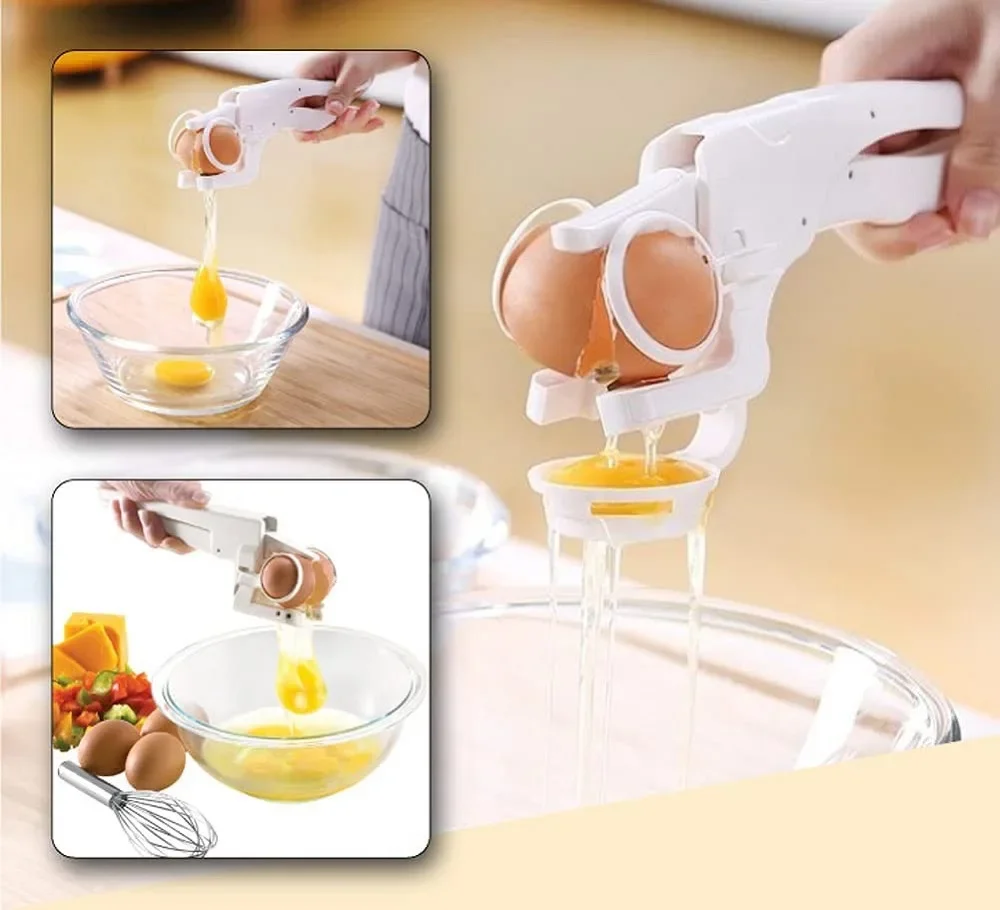 Handheld Egg Opener Egg Cracker Albumen Separation Tool Kitchen Gadgets Egg Tool