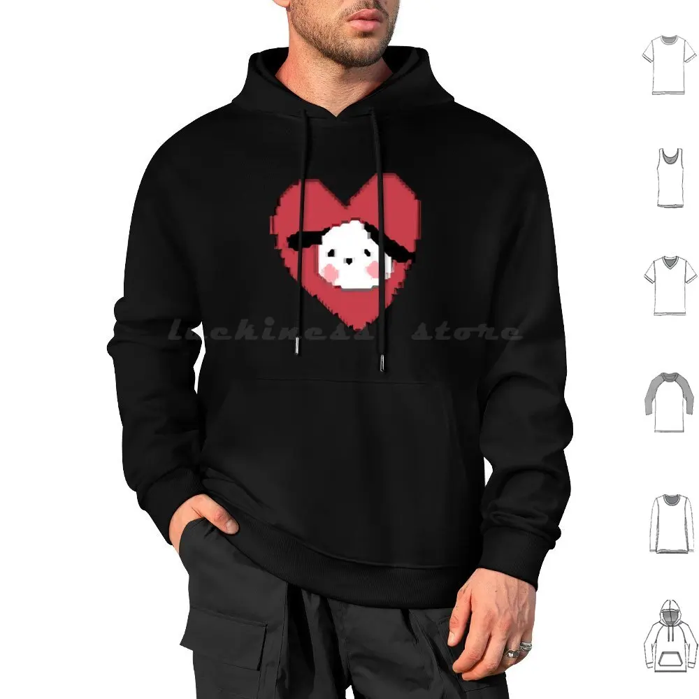 Heart Puppy Hoodies Long Sleeve Heart Puppy