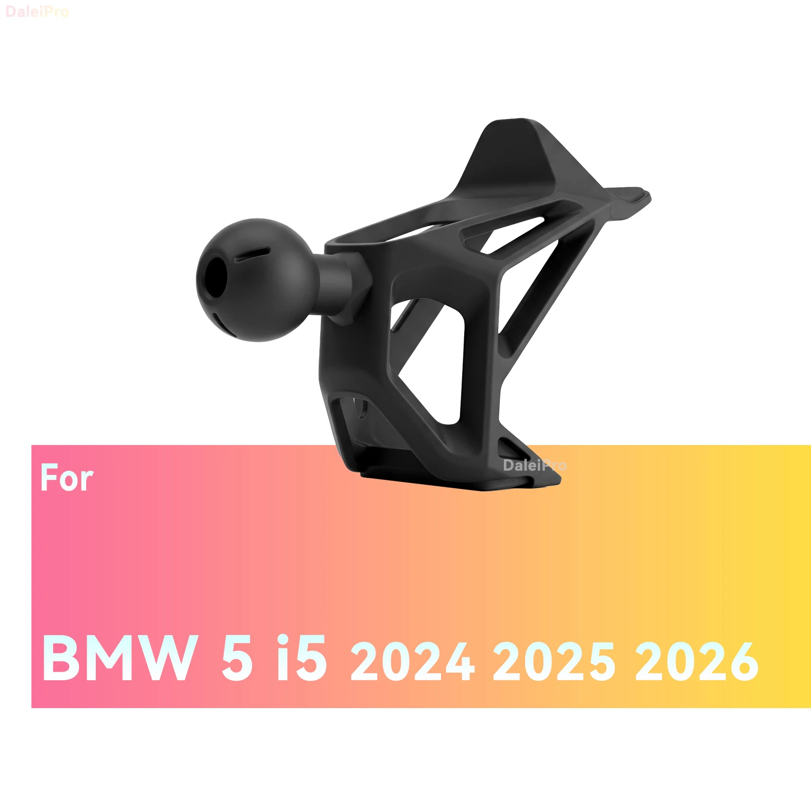 For BMW 5-Series G60 2024 2025 2026 Phone Mount Airflow Cooling Car Phone Holder 360° Swivel Phone Base Accessories for BMW i5