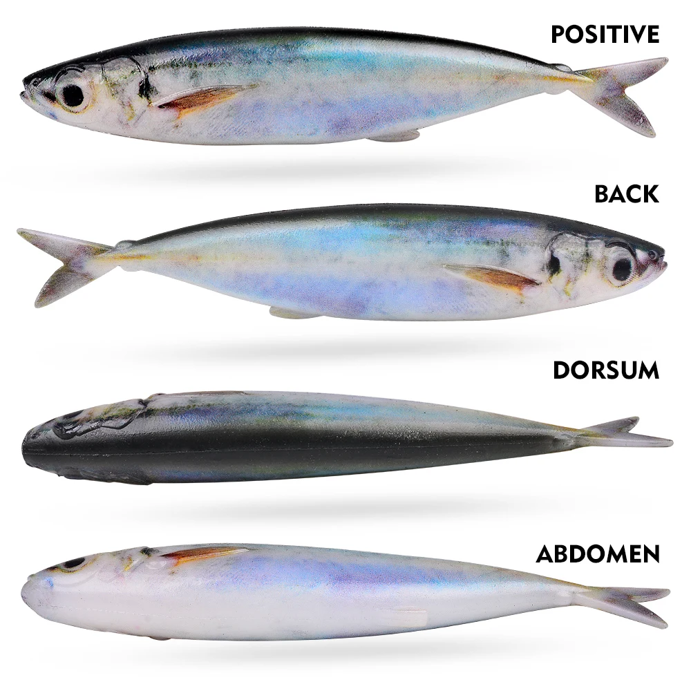PROBEROS Realistischer Makrelen-Kunstköder 3 Stück/Beutel Schleppköder Schwimmköder Thunfisch Lachs Salzwasser Fischköder – Detail 7