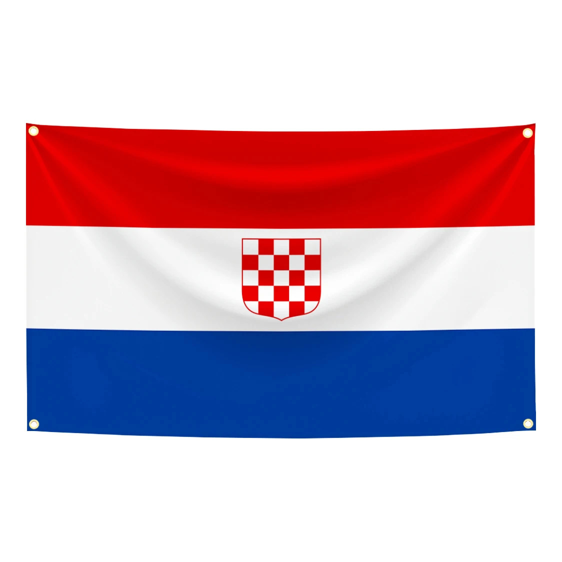 Bandera de Croacia de 90X150CM, Tapiz con la Historia de Croacia, Impresión Digital en Poliéster, Pancarta para Decoración de Pared de Garaje, Decoración para Exteriores