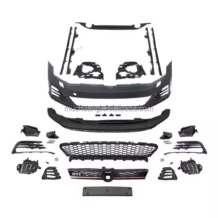 

High QualityVolks-wagen Golf 7 7.5 2013-2014 AutoCar Body Kit Front Bumper Side Skirt Rear Lip GT I Style Upgrade Volksw-agenCar