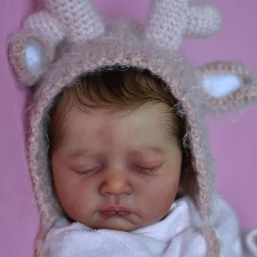 16 Inch Precious Preemie Unpainted Reborn Doll Kit Blank Vinyl Doll Mold Parts With Fabric Body