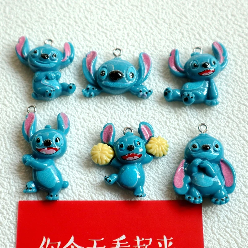 

10PCS Cartoon Character Cute Animal Resin Pendant Shiny Fashionable Charming DIY Necklace Bracelet Earring Keychain Accessories
